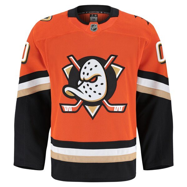 Anaheim Ducks Home Authentic Pro Custom Jersey - Orange