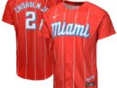 Jazz Chisholm Jr. Miami Marlins Nike Youth City Connect Limited Player Jersey - Red