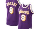 Men's Los Angeles Lakers Kobe Bryant Purple 1996/97 Hardwood Classics Authentic Jersey/Gold/Royal