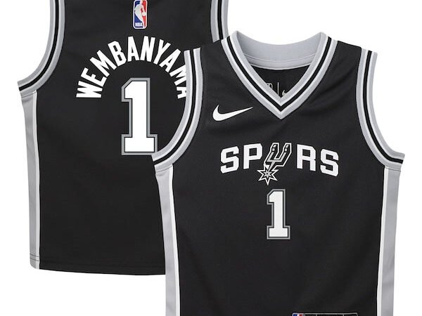 Victor Wembanyama San Antonio Spurs Nike Preschool Swingman Player Jersey - Icon Edition - Black