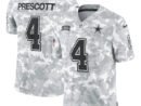 Dak Prescott Dallas Cowboys Nike 2024 Salute to Service Limited Jersey - Arctic Camo