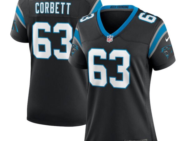 Austin Corbett Carolina Panthers Nike Women's Team Game Jersey - Black
