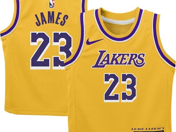 LeBron James Los Angeles Lakers Nike Preschool Dri-FIT Swingman Player Jersey - Icon Edition - Gold