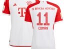 Kingsley Coman Bayern Munich adidas 2023/24 Home Authentic Jersey - White/Black