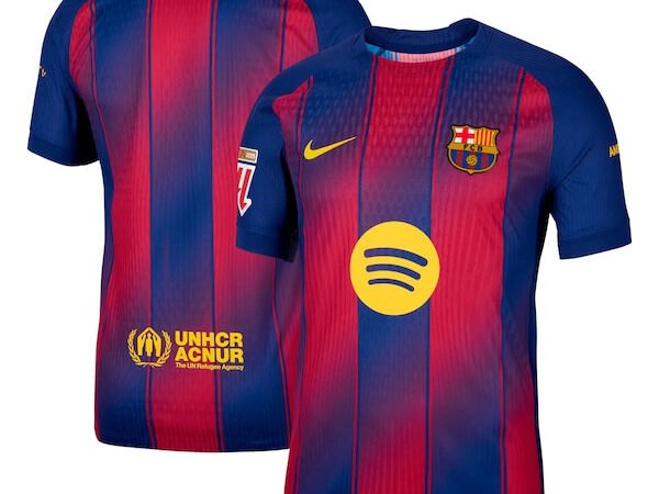 Barcelona Nike 2025/26 Home Authentic Jersey with Patch - Navy