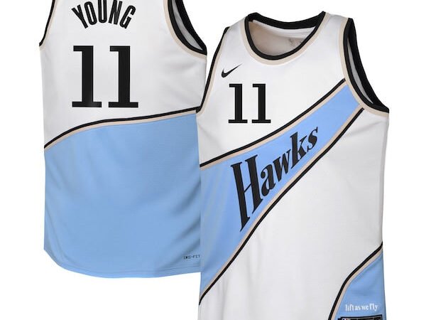 Trae Young Atlanta Hawks Nike Youth 2024/25 Swingman Player Jersey - City Edition - White