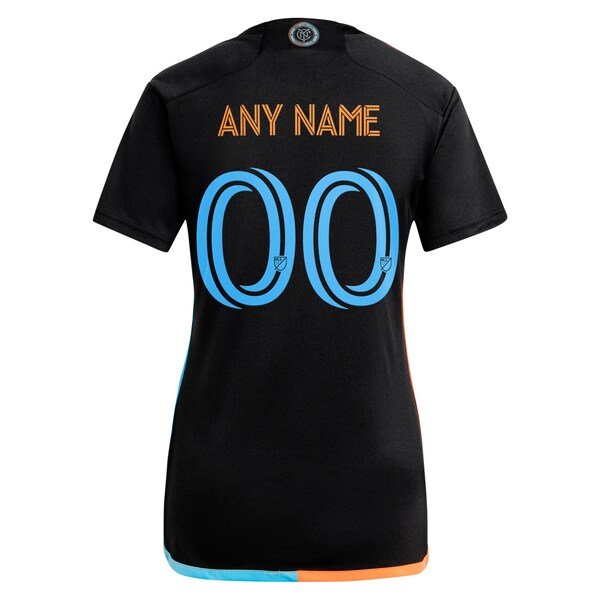 New York City FC adidas Women's 2024 24/7 Kit Replica Custom Jersey – Black