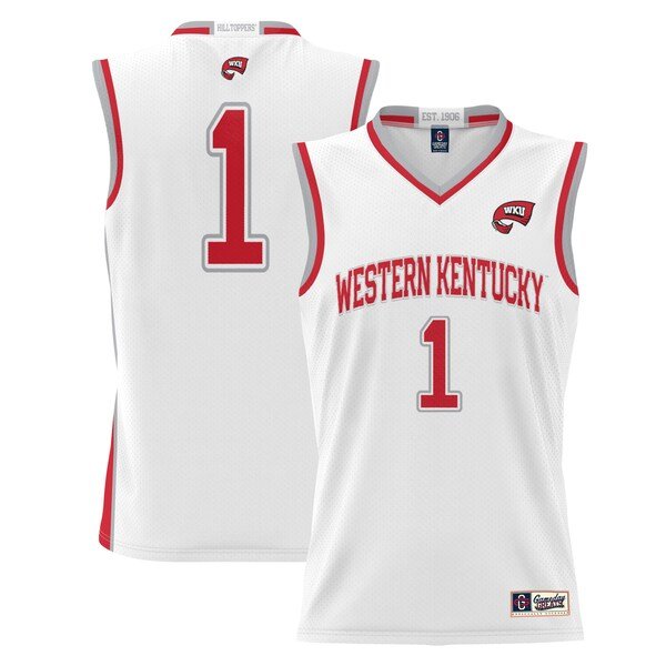 #1 Western Kentucky Hilltoppers GameDay Greats Youth Lightweight Basketball Jersey - White/Red/Black
