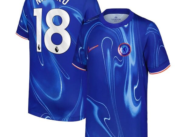 Christopher Nkunku Chelsea Nike Youth 2024/25 Home Replica Player Jersey - Blue