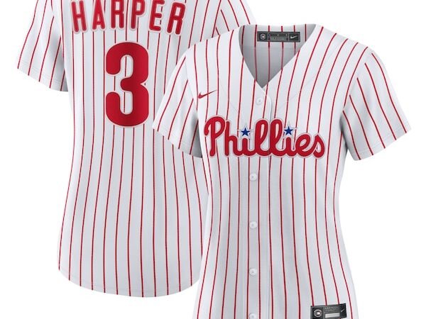 Bryce Harper Philadelphia Phillies Nike Women's Home Replica Player Jersey - White