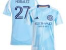 Maximiliano Moralez New York City FC adidas Women's 2025 The Excelsior Kit Replica Player Jersey - Light Blue