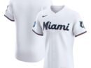 Miami Marlins Nike Home Elite Jersey - White