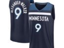 Nickeil Alexander-Walker Minnesota Timberwolves  Fast Break Replica Player Jersey - Icon Edition - Navy