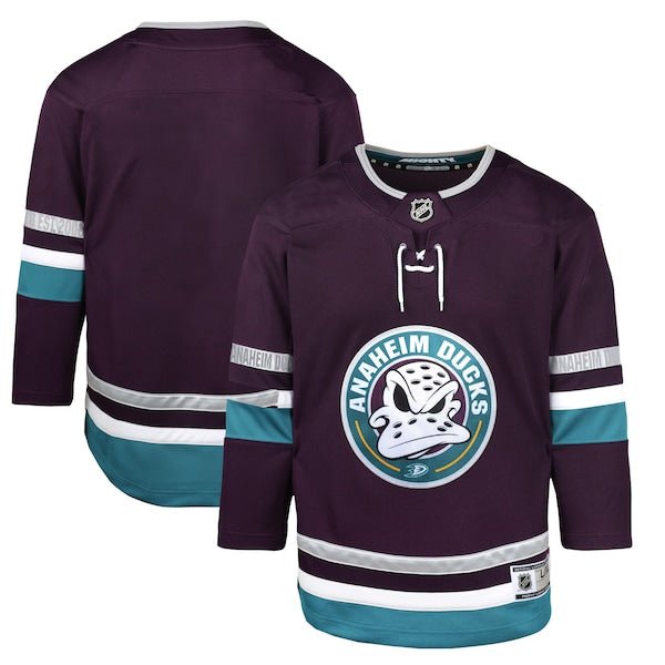 Anaheim Ducks Youth 30th Anniversary Premier Jersey – Purple