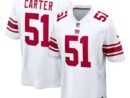 Abdul Carter New York Giants Nike First Round Pick Game Jersey - White/Red/Royal