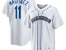 Edgar Martinez Seattle Mariners Nike Home Cooperstown Collection Replica Player Jersey - White
