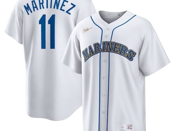 Edgar Martinez Seattle Mariners Nike Home Cooperstown Collection Replica Player Jersey - White
