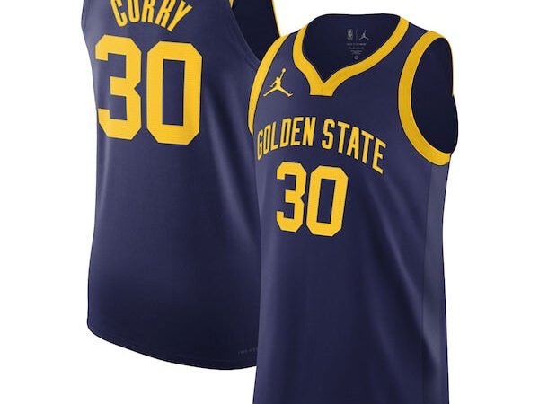 Stephen Curry Golden State Warriors Jordan Brand Authentic Player Jersey - Statement Edition - Royal