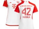 Jamal Musiala Bayern Munich adidas Women's 2023/24 Home Replica Jersey - White/Black