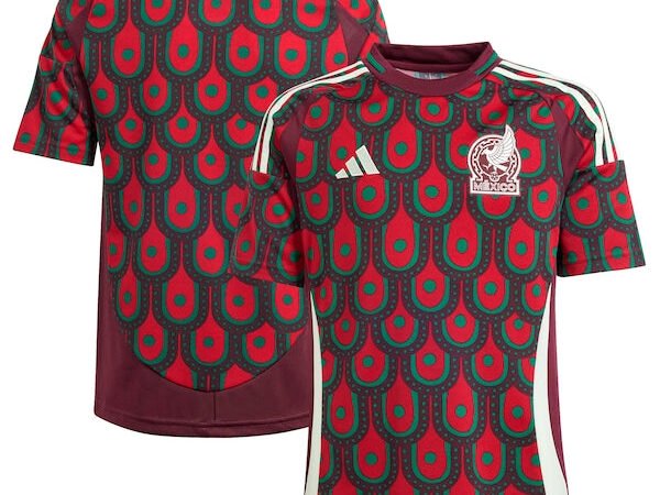 Mexico National Team adidas Youth 2024 Home Replica Jersey - Burgundy