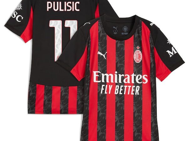 Christian Pulisic AC Milan Puma Women's 2025/26 Home Replica Player Jersey - Red