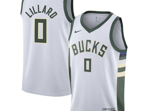 Damian Lillard Milwaukee Bucks Nike Youth Swingman Jersey - Association Edition - White