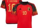Eden Hazard Belgium National Team adidas Youth 2022/23 Home Replica Jersey - Red