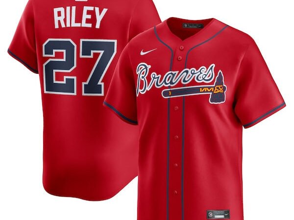 Austin Riley Atlanta Braves Nike Alternate Limited Player Jersey - Red/White