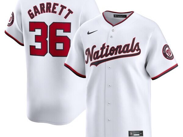 Stone Garrett Washington Nationals Nike Home Limited Player Jersey - White