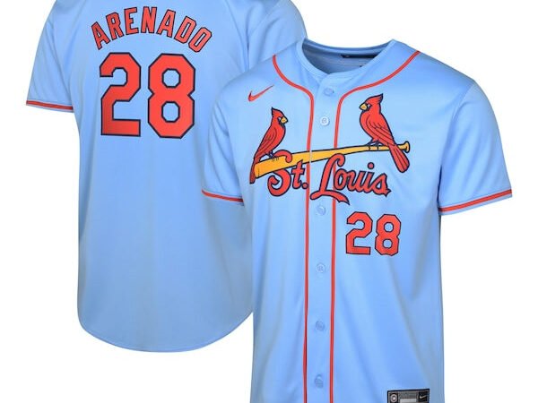 Nolan Arenado St. Louis Cardinals Nike Youth Alternate Limited Player Jersey – Light Blue