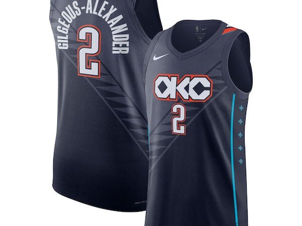 Shai Gilgeous-Alexander Oklahoma City Thunder Nike Unisex 2025/26 Authentic Jersey - City Edition - Navy