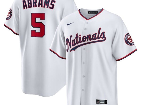 C.J. Abrams Washington Nationals Nike Home Replica Jersey - White