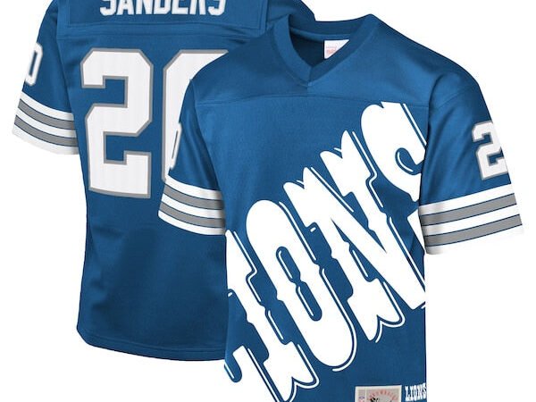 Barry Sanders Detroit Lions 1996 Throwback Fashion Jersey - Blue