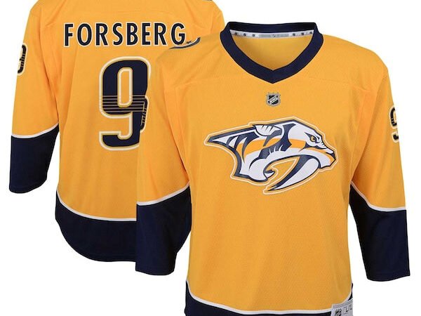 Filip Forsberg Nashville Predators Youth  Home Replica Player Jersey - Gold