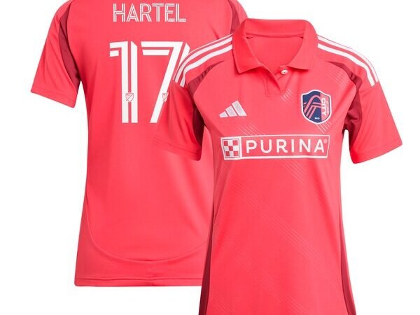 Marcel Hartel St. Louis City SC adidas Women's 2025 Forever CITY Red Replica Player Jersey - Red