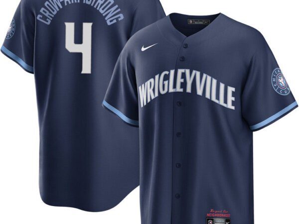 Pete Crow-Armstrong Chicago Cubs Nike City Connect Player Jersey - Navy