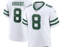 Aaron Rodgers New York Jets Nike Game Jersey - Legacy White/Black/Green