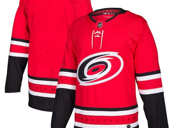 Carolina Hurricanes adidas Home Authentic Blank Jersey - Red