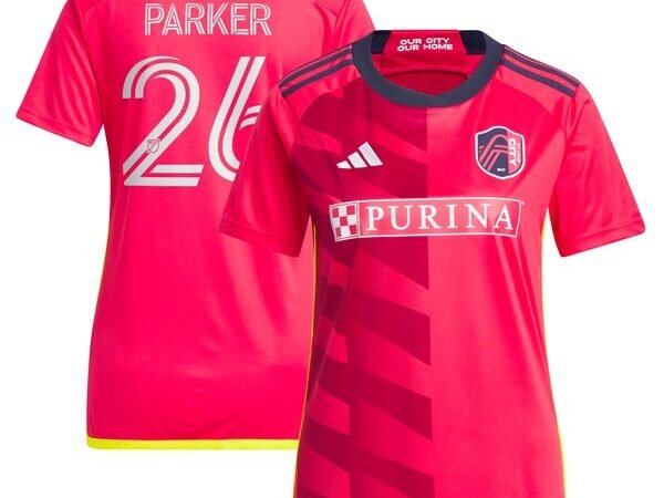 Tim Parker St. Louis City SC adidas Women's 2024 CITY Kit Replica Jersey - Red