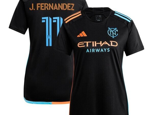 Julian Fernandez New York City FC adidas Women's 2024 24/7 Kit Replica Player Jersey – Black
