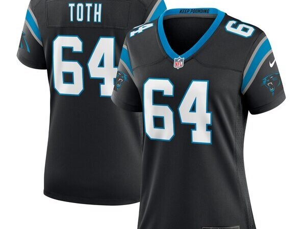 Brett Toth Carolina Panthers Nike Women's  Game Jersey -  Black