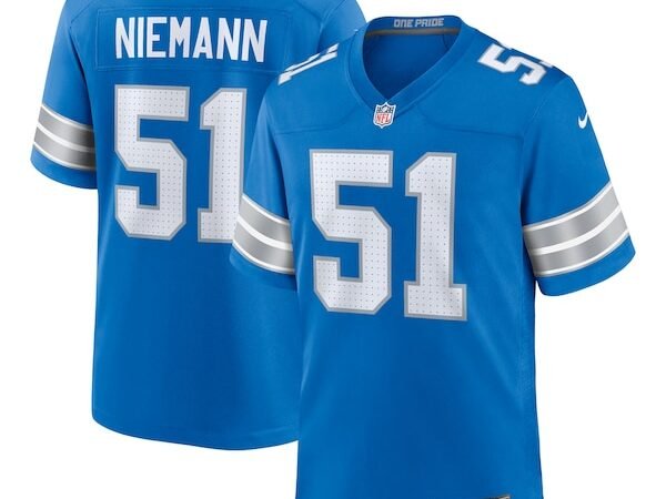 Ben Niemann Detroit Lions Nike Team Game Jersey -  Blue