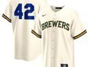 Milwaukee Brewers Nike Home 2025 Jackie Robinson Day Replica Jersey - Cream
