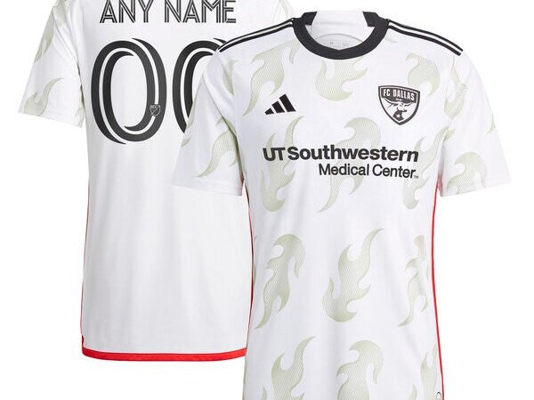 FC Dallas adidas 2024 Burn Baby Burn Replica Custom Jersey - White