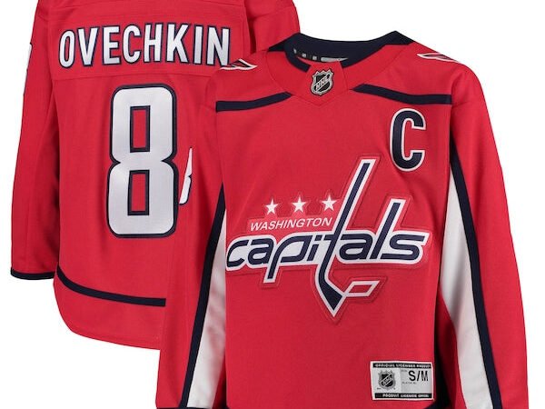 Alexander Ovechkin Washington Capitals Youth Home Premier Player Jersey - Red/Navy