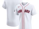 Boston Red Sox Nike Home Sponsor Patch Elite Jersey - White