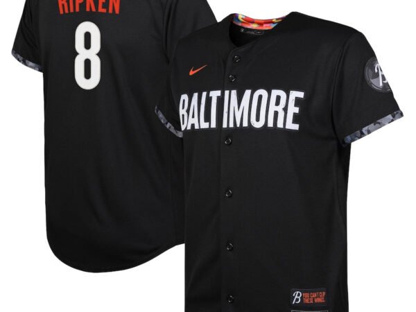 Cal Ripken Baltimore Orioles Nike Youth 2023 City Connect Replica Player Jersey - Black
