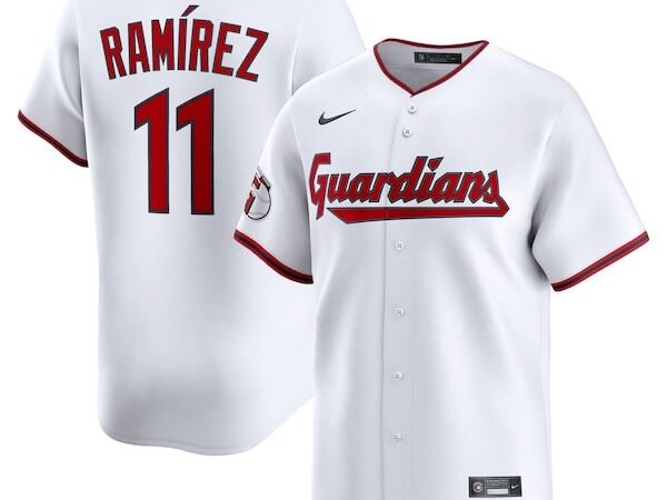 Jose Ramirez Cleveland Guardians Nike Home Limited Jersey - White/Red