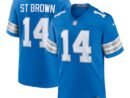 Amon-Ra St. Brown Detroit Lions Nike Game Jersey - Blue/White