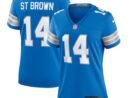 Amon-Ra St. Brown Detroit Lions Nike Women's Team Game Jersey - Blue/White